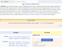 Tablet Screenshot of hu.wikiquote.org