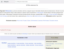 Tablet Screenshot of eu.wikiquote.org