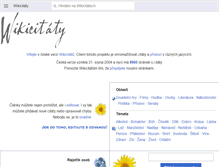 Tablet Screenshot of cs.wikiquote.org