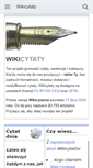 Mobile Screenshot of pl.wikiquote.org