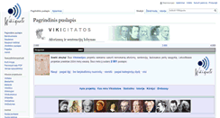 Desktop Screenshot of lt.wikiquote.org