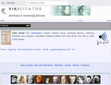 Tablet Screenshot of lt.wikiquote.org