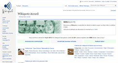 Desktop Screenshot of fr.wikiquote.org