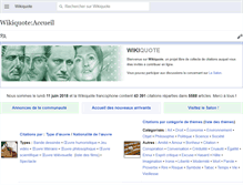 Tablet Screenshot of fr.wikiquote.org